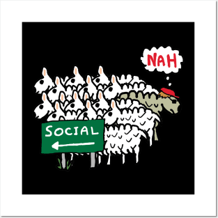 Antisocial Sheep Posters and Art